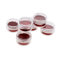 Small red pot of craft glitter