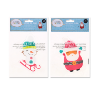 Christmas Gel Window Clings, Two Designs
