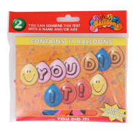 YOU DID IT 11 BALLOONS