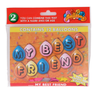 MY BEST FRIEND 12 BALLOONS