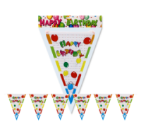 Happy B-Day Polka Dot Printed Balloon Banner