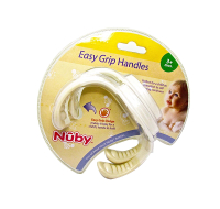 Nuby Easy Grip Baby Bottle Handles 2 Pack for 3+ Month