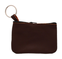 LEATHER KEYS POUCH & PURSE CREDIT CARD ZIP