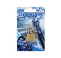 Small travel security padlock for securing personal belongings.