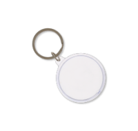 Round Clear Acrylic Keyring for Personalisation