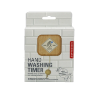 Hand washing timer for promoting proper hygiene practices.