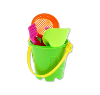 5-Piece Sand Bucket Set with spade and moulds