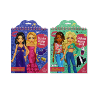 Besties Fashion Design Book With Stencils