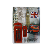 London-themed A4 ring binder with iconic London prints