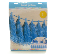 Blue Tassel Garland 3M