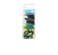 Rhombus mosaic craft tiles in cool blue, green, purple