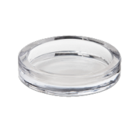 Round glass candle holder plate for wholesale