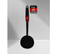 Non-stick soup ladle with non-slip handle