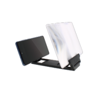 Mobile phone screen magnifier showing enlarged display.