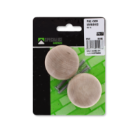Varnished pine furniture knobs 40mm two pack