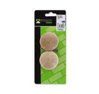 Varnished pine knob two pack 50mm