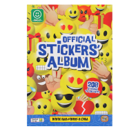 Emoji Sticker Book showing various emoji designs