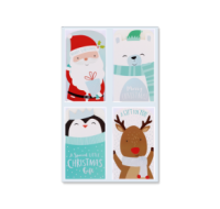 Christmas money wallets featuring four festive designs