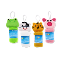 Assorted animal design microfibre hand towels