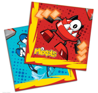 Mixels 2-ply napkins featuring assorted character designs