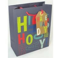 Medium gift bag with Hip Hip Hooray design