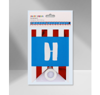 Glossy Happy Birthday Banner with Ribbon