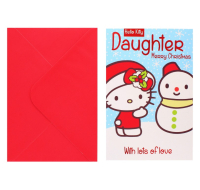 HELLO KITTY DAUGHTER XMAS CARD