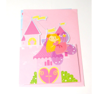 FAIRY FOLDING CASTLE SISTER BIRTHDAY CARD