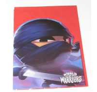 WORLD OF WARRIORS SON BIRTHDAY CARD