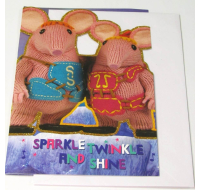 Clangers Sparkle Twinkle & Shine Birthday Card with sparkle