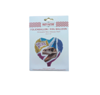 Lets Party Dinosaur Heart Foil Balloon 45cm