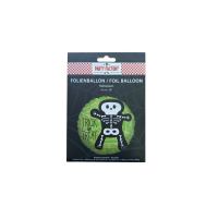 Green Skeleton Trick or Treat Foil Balloon 45cm