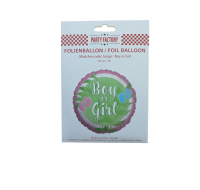 Boy Or Girl Gender Reveal Foil Balloon 45cm
