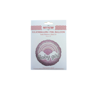 Pink Rainbow Baby Girl Foil Balloon 45cm