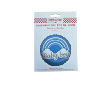 Blue Silver Baby Boy Foil Balloon 45cm
