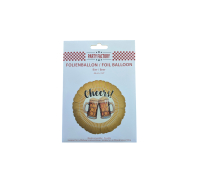 Gold Cheers Beer Foil Balloon 45cm