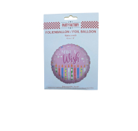 Make A Wish Foil Balloon 45cm