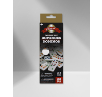 Classic Games Double Six Dominoes Set 28pcs black white