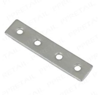 Zinc plated steel mending plates 75mm in size