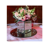 7-inch round mirror plate for centrepieces and displays