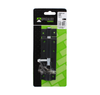 STRAIGHT BLACK TOWER BOLT LOCK 100MM
