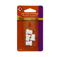 CHAIR LEG TIPS INTERNAL ROUND PLASTIC 13MM