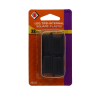 32mm internal square plastic chair leg tips