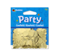 Party Confetti Gold Hearts shimmering in gold
