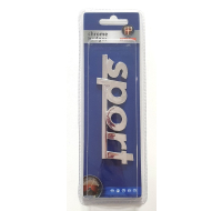 Assorted 'Sport' & 'Turbo' car chrome badges