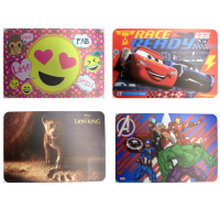 Assorted designs 4 picture placemats featuring popular characters