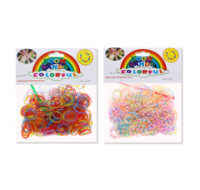 300pc colourful loom bands assortment