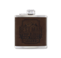 Top Bloke's Finest Pour - Personalized Hip Flask- Best Man