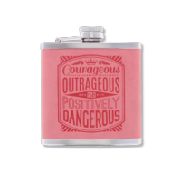 Top Bloke's Finest Pour - Personalized Hip Flask- Courageous