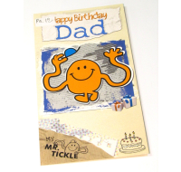 GEMMA MR.TICKLE DAD BIRTHDAY CARD NO ENVELOPE